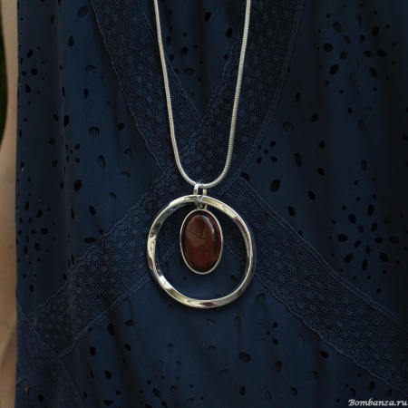 Колье Fiore Luna, COFFE AGATE